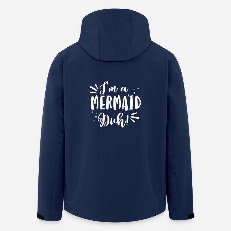 I am a mermaid - gift - Men’s Recycled Softshell Jacket by Stanley/Stella - navy