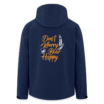 Don't worry.. - Gift - Men’s Recycled Softshell Jacket by Stanley/Stella - navy - Back - AI Model Male 185 light (185cm)