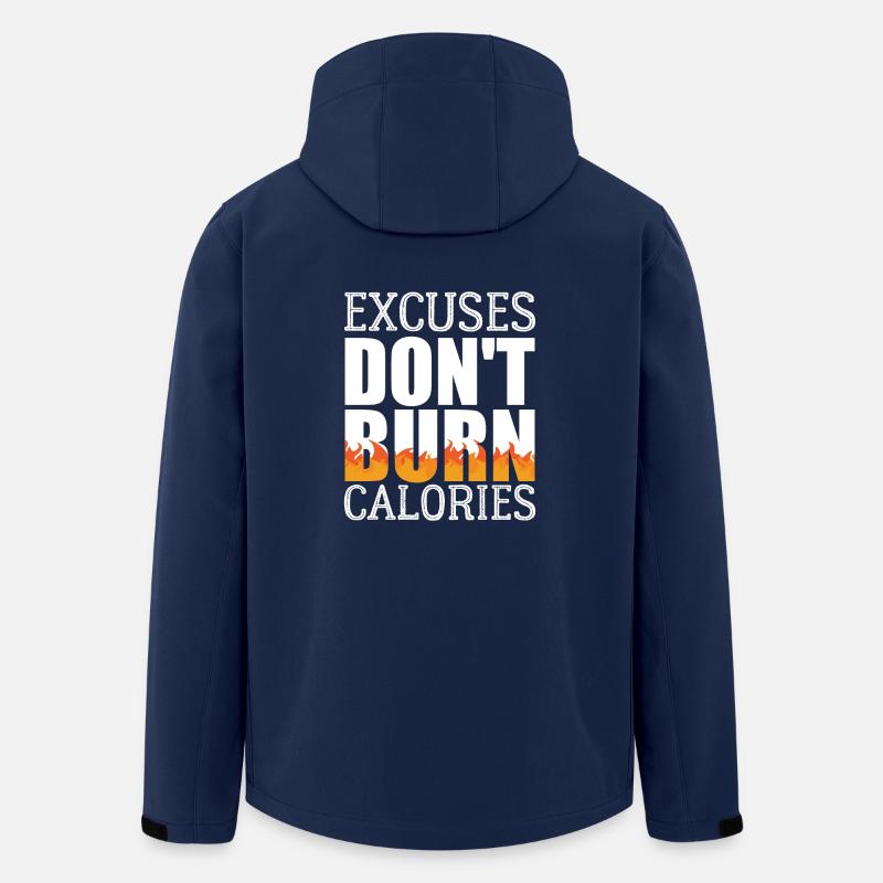 Burn Calories - Men’s Recycled Softshell Jacket by Stanley/Stella - navy