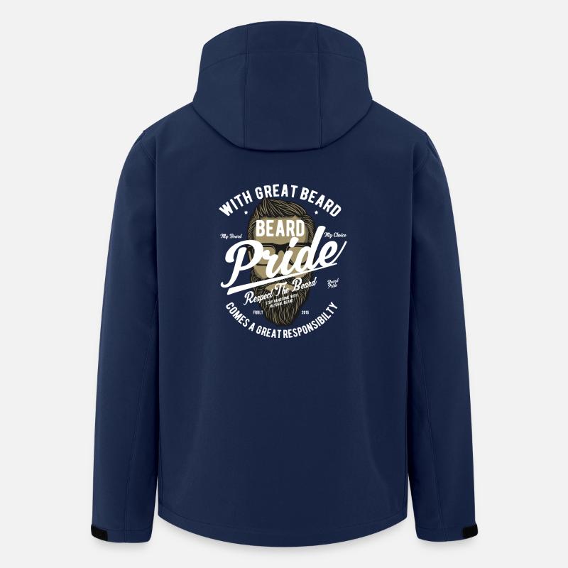 Barbe Pride 2 - Veste softshell homme en polyester recyclé Stanley/Stella - marine