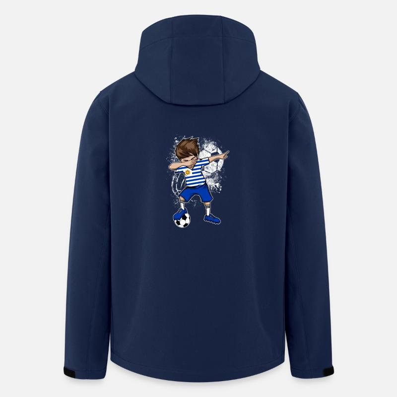 Uruguay national team Dab boy - Men’s Recycled Softshell Jacket by Stanley/Stella - navy