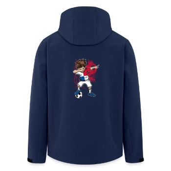 PANAMA footballer dab national team jersey - Men’s Recycled Softshell Jacket by Stanley/Stella - navy - Back - AI Model Male 185 light (185cm)