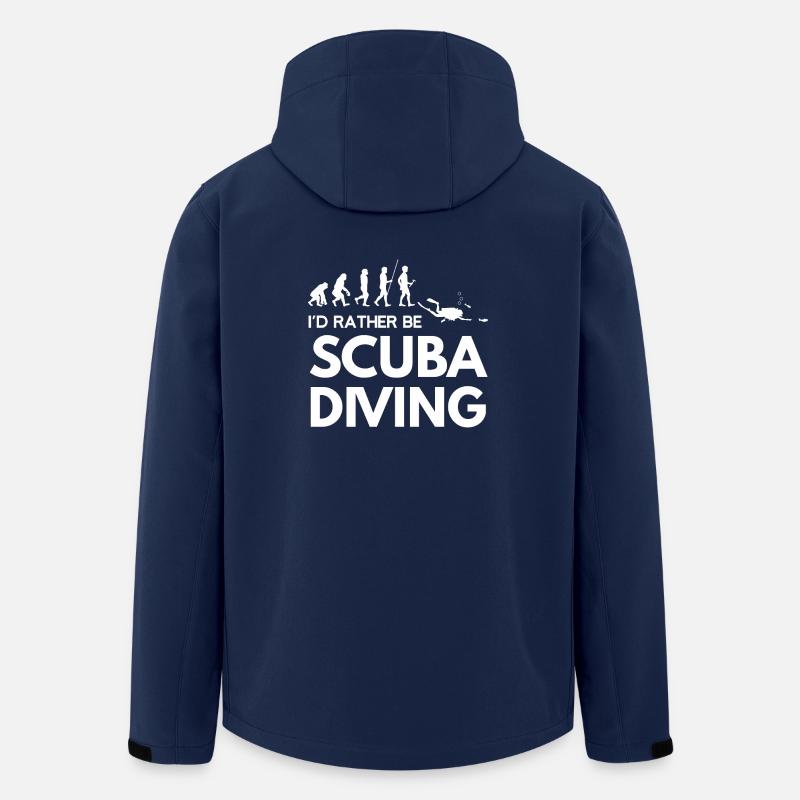 Diving - Diver - Scuba Diving - Evolution - Men’s Recycled Softshell Jacket by Stanley/Stella - navy