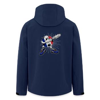 Football Dabbing France Équipe France Coupe du Monde - Veste softshell homme en polyester recyclé Stanley/Stella - marine - Dos - AI Model Male 185 light (185cm)