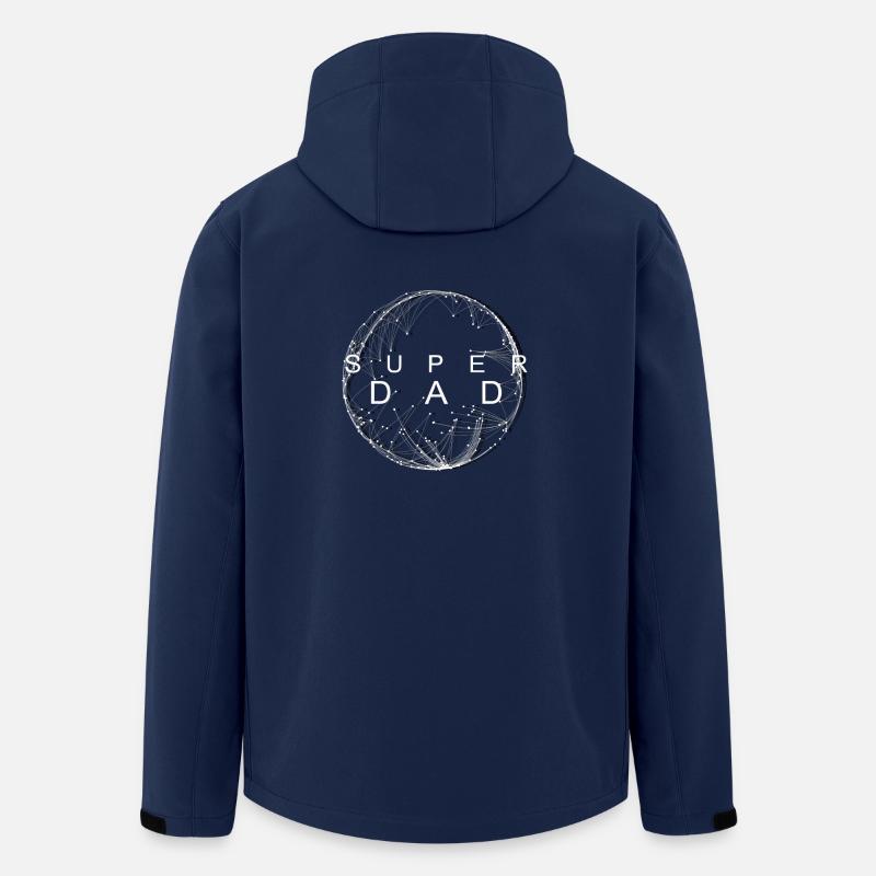 Superdad - Recycelte Männer Softshell-Jacke von Stanley/Stella - Navy