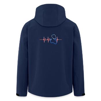 Docteur Heartbeat - Veste softshell homme en polyester recyclé Stanley/Stella - marine - Dos - AI Model Male 185 light (185cm)