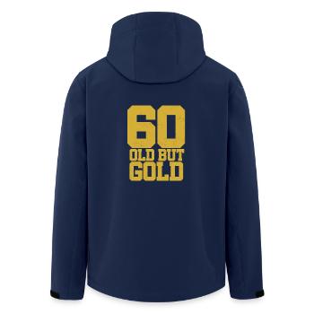 Anniversaire Année de naissance Age Célébrez Party Round - Veste softshell homme en polyester recyclé Stanley/Stella - marine - Dos - AI Model Male 185 light (185cm)