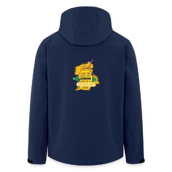 Quand la vie vous donne des citrons, les limonades se lèvent - Veste softshell homme en polyester recyclé Stanley/Stella - marine - Dos - AI Model Male 185 light (185cm)
