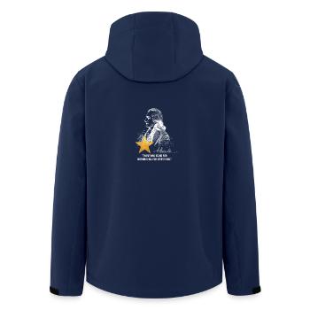Alexander Hamilton US Founding Father - Men’s Recycled Softshell Jacket by Stanley/Stella - navy - Back - AI Model Male 185 light (185cm)
