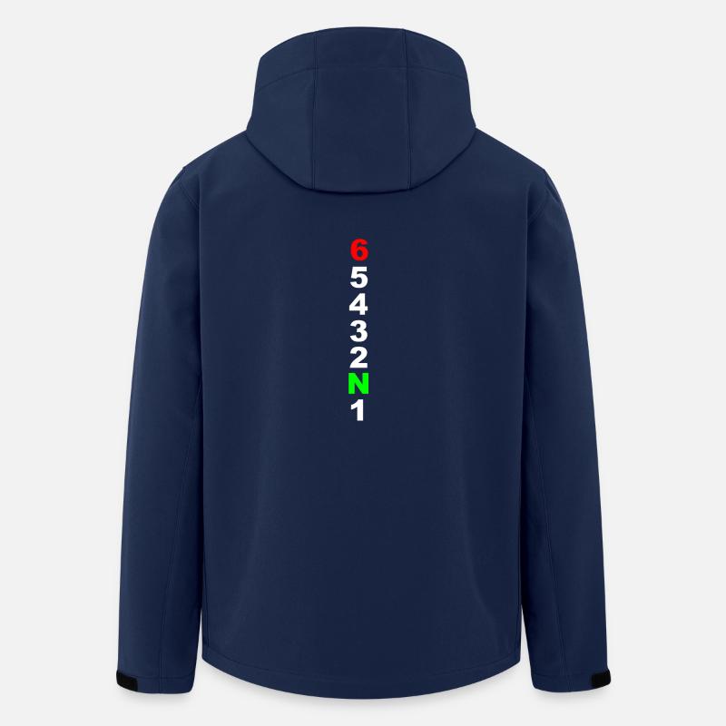 Motorrad - Recycelte Männer Softshell-Jacke von Stanley/Stella - Navy