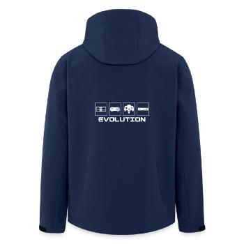 Les jeux vidéo Evolution - Gift - Veste softshell homme en polyester recyclé Stanley/Stella - marine - Dos - AI Model Male 185 light (185cm)