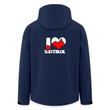 Südtirol Tyrol du Sud - Veste softshell homme en polyester recyclé Stanley/Stella - marine - Dos - AI Model Male 185 light (185cm)