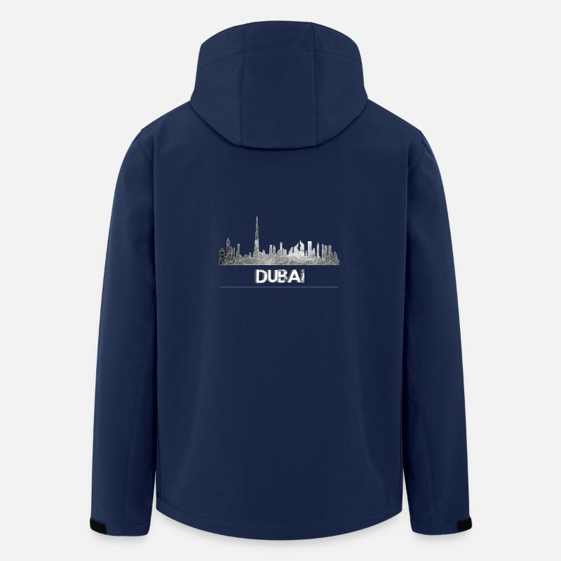 Dubai Sykline grau - Recycelte Männer Softshell-Jacke von Stanley/Stella - Navy