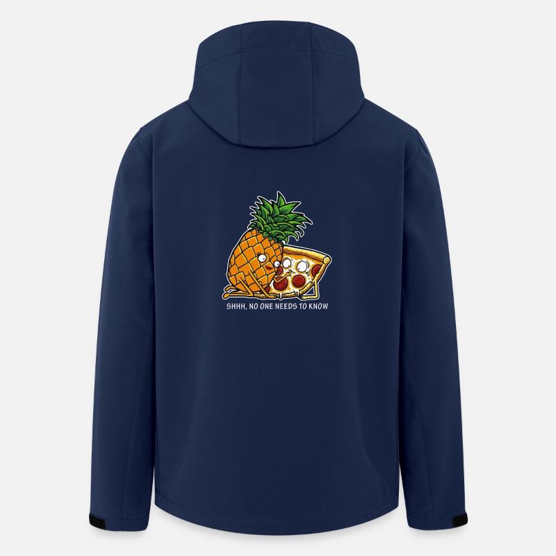 Pizza und Ananas - Recycelte Männer Softshell-Jacke von Stanley/Stella - Navy