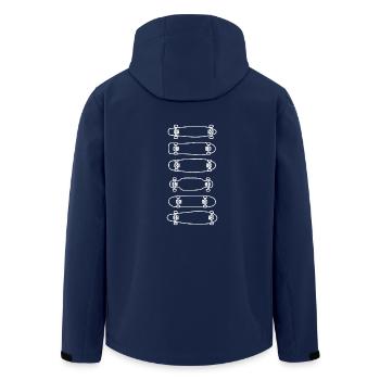 Skateboarder Skater Longboard Geschenk skaten Long - Recycelte Männer Softshell-Jacke von Stanley/Stella - Navy - Hinten - AI Model Male 185 light (185cm)