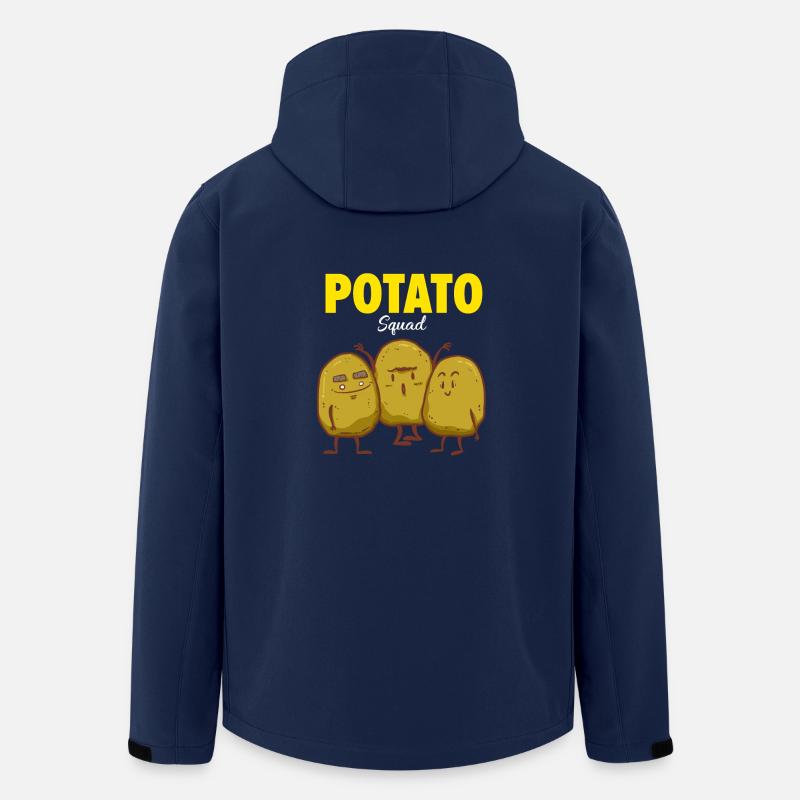 Kartoffel Team - Freunde - Potato - Freundschaft - Recycelte Männer Softshell-Jacke von Stanley/Stella - Navy