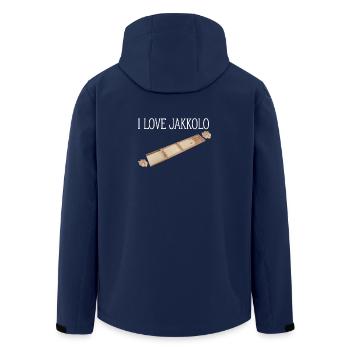 J'adore le jeu de palets de Jakkolo Sjoelbak - Veste softshell homme en polyester recyclé Stanley/Stella - marine - Dos - AI Model Male 185 light (185cm)