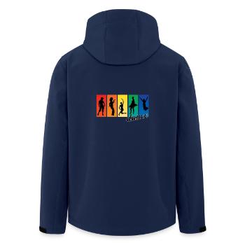danse - Veste softshell homme en polyester recyclé Stanley/Stella - marine - Dos - AI Model Male 185 light (185cm)