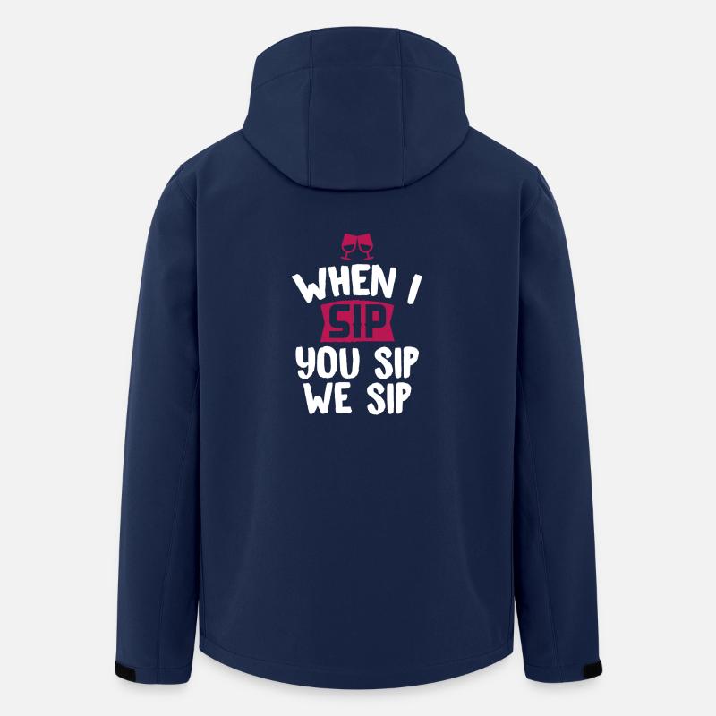 drinking - Recycelte Männer Softshell-Jacke von Stanley/Stella - Navy
