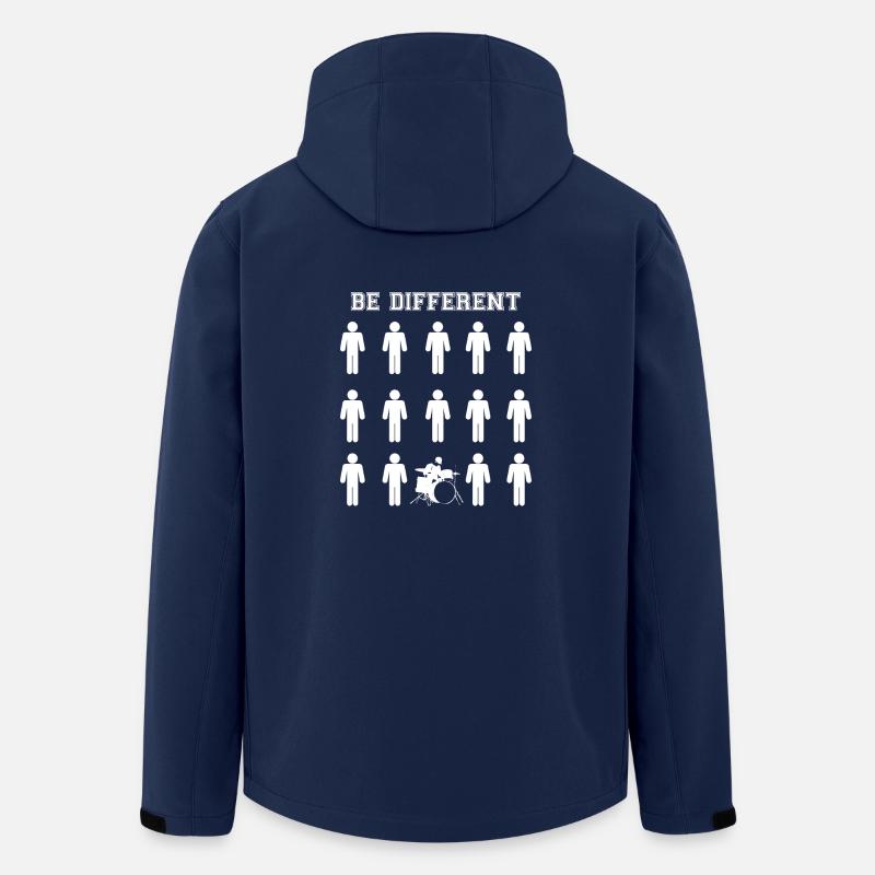 Drummer - Be Different - Drums - Geschenk - Lustig - Recycelte Männer Softshell-Jacke von Stanley/Stella - Navy