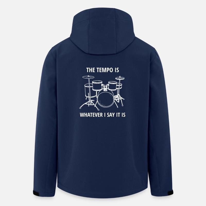 Drummer - Schlagzeug - Schlagzeuger - Tempo - Recycelte Männer Softshell-Jacke von Stanley/Stella - Navy