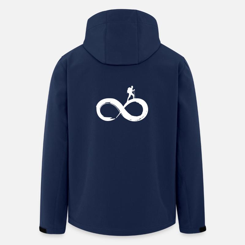 Wandern - Recycelte Männer Softshell-Jacke von Stanley/Stella - Navy