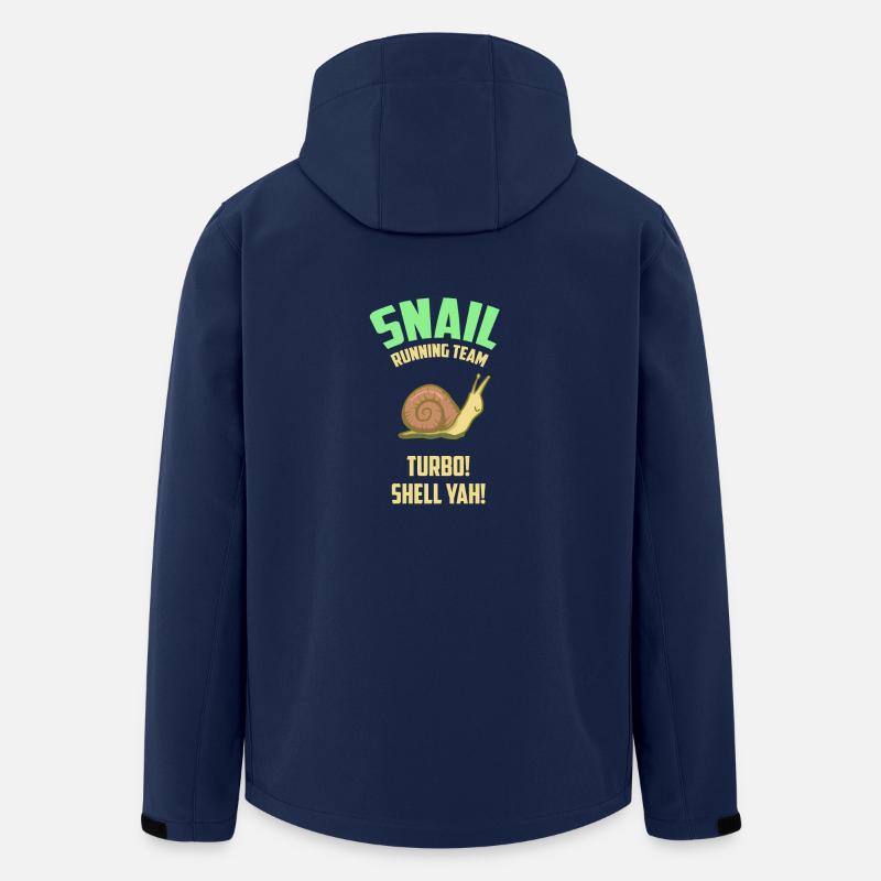 Snail Running Team - Snail - Gift - Men’s Recycled Softshell Jacket by Stanley/Stella - navy