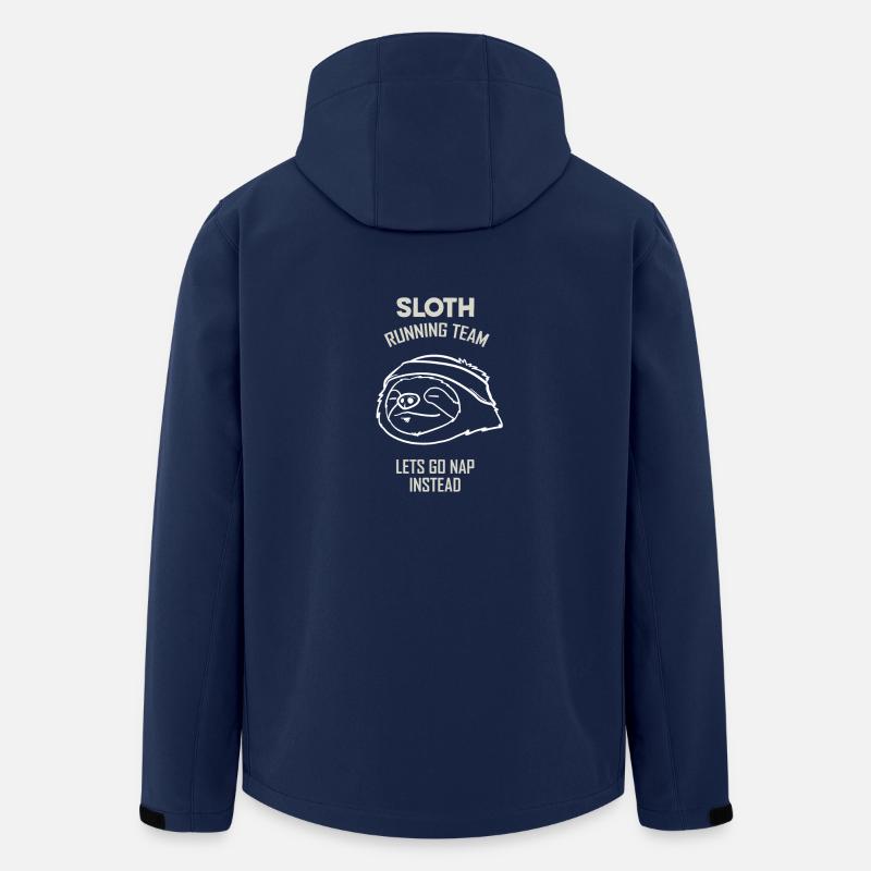 Sloth - Run - Team - Gift - Men’s Recycled Softshell Jacket by Stanley/Stella - navy