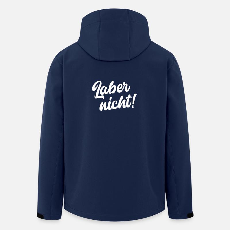 Laber nicht! - Recycelte Männer Softshell-Jacke von Stanley/Stella - Navy
