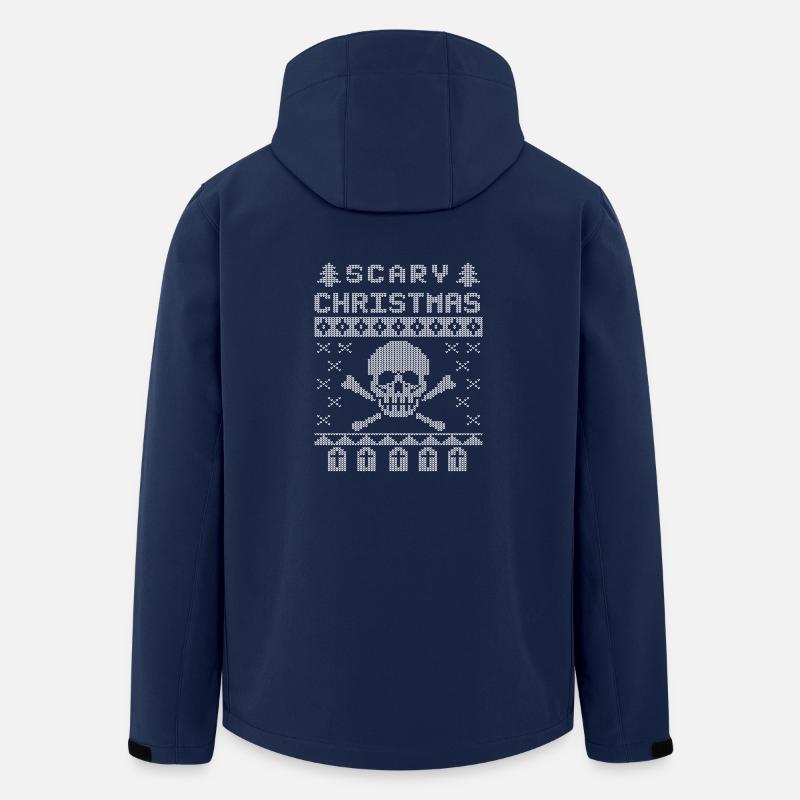 Ugly Christmas Scary Edition - Men’s Recycled Softshell Jacket by Stanley/Stella - navy