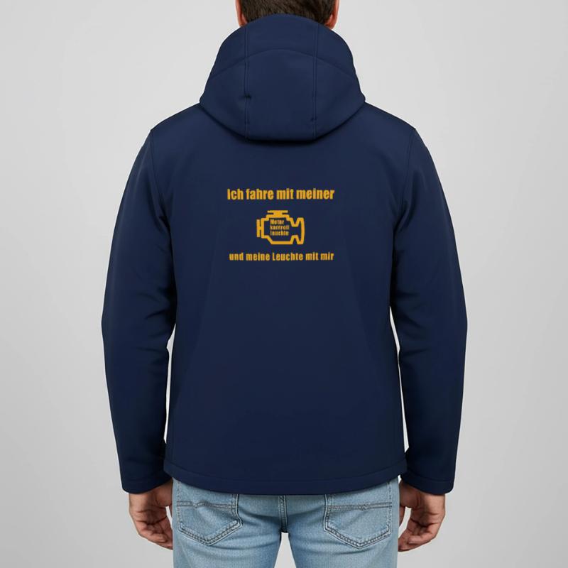 I drive with my engine indicator light Men’s Recycled Softshell Jacket Discoverer by Stanley/Stella