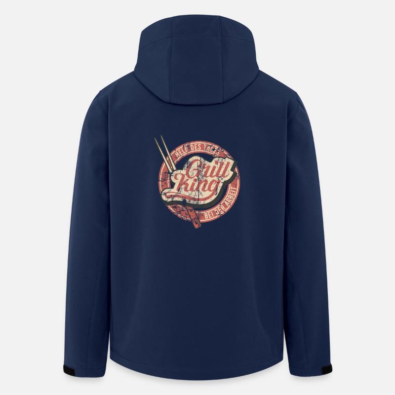 Grilling Shirt Funny Gift - Men’s Recycled Softshell Jacket by Stanley/Stella - navy