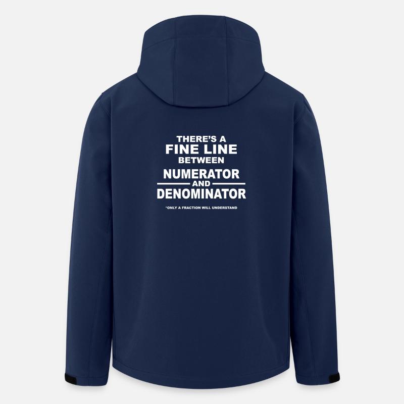 Il y a une fine ligne entre Numerator et Denomin - Veste softshell homme en polyester recyclé Stanley/Stella - marine