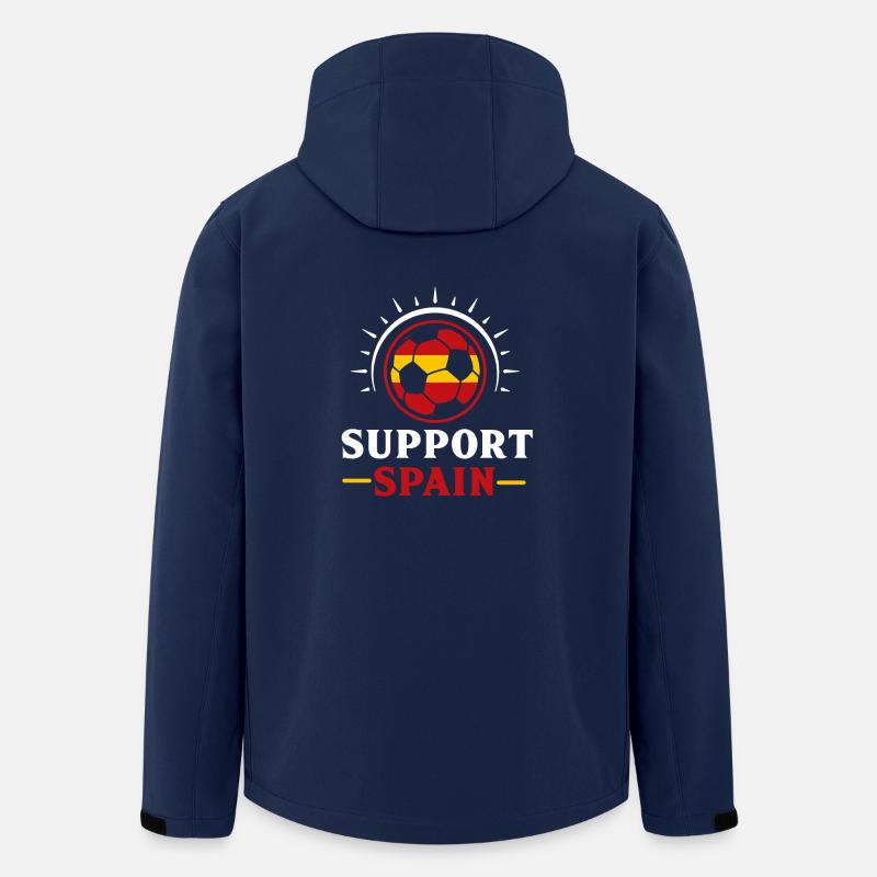 Fussball Spanien - Recycelte Männer Softshell-Jacke von Stanley/Stella - Navy
