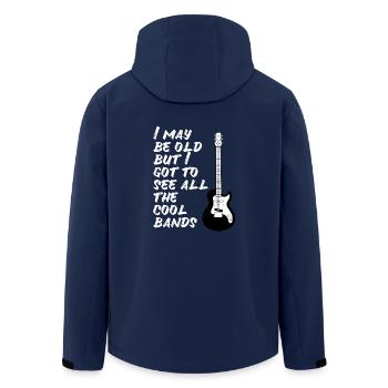 Viele Bands gesehen Konzerte Rock Alter Metal - Recycelte Männer Softshell-Jacke von Stanley/Stella - Navy - Hinten - AI Model Male 185 light (185cm)