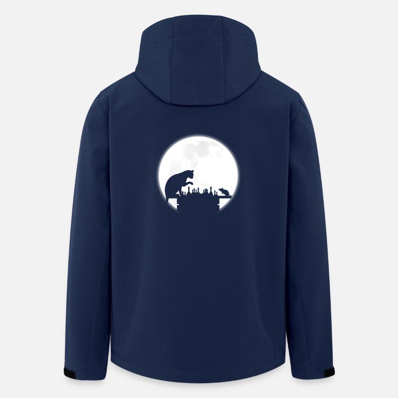 The Chess Board - The Cat, The Mouse And The Full - Recycelte Männer Softshell-Jacke von Stanley/Stella - Navy