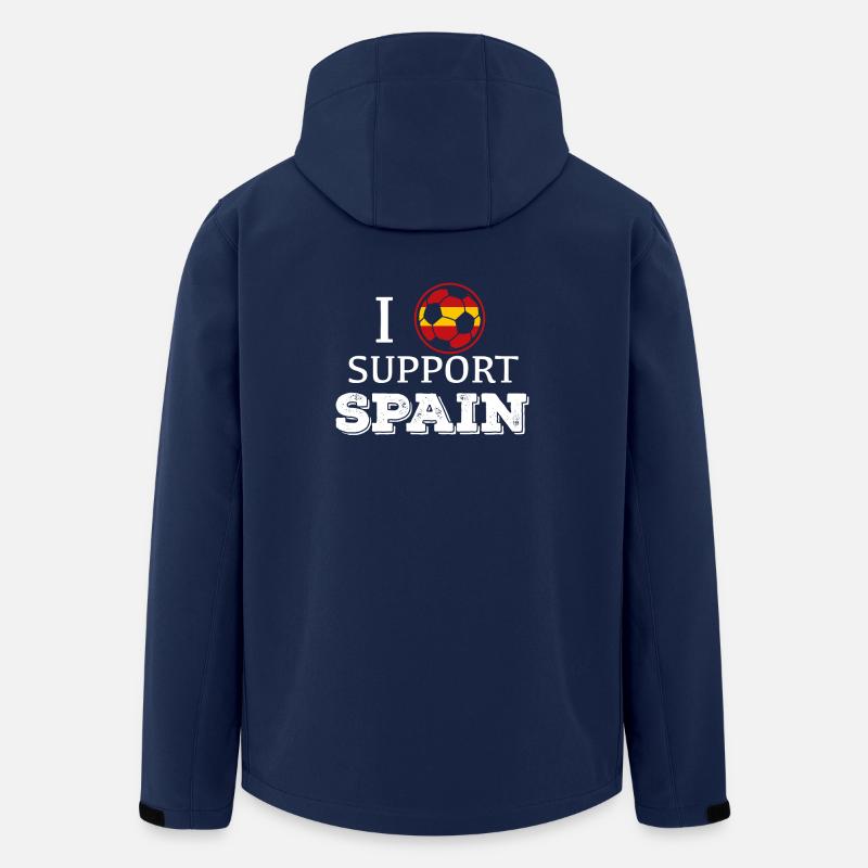 Fussball Spanien - Recycelte Männer Softshell-Jacke von Stanley/Stella - Navy