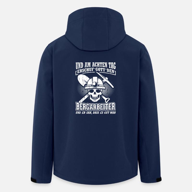 Bergarbeiter - Recycelte Männer Softshell-Jacke von Stanley/Stella - Navy