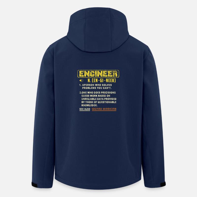 Engineer Wizard - Men’s Recycled Softshell Jacket by Stanley/Stella - navy