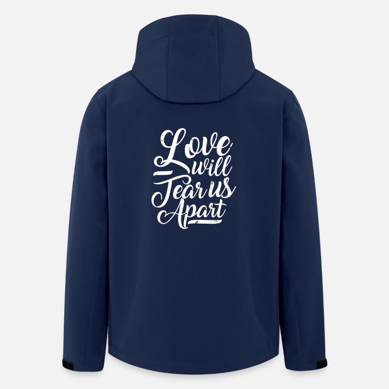Love will tear us apart, Typografie - Recycelte Männer Softshell-Jacke von Stanley/Stella - Navy