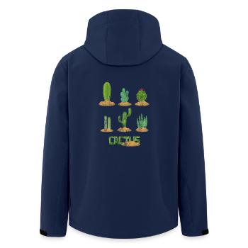 Plants Are Friend Cactus Cactus Shirt Gift - Men’s Recycled Softshell Jacket by Stanley/Stella - navy - Back - AI Model Male 185 light (185cm)