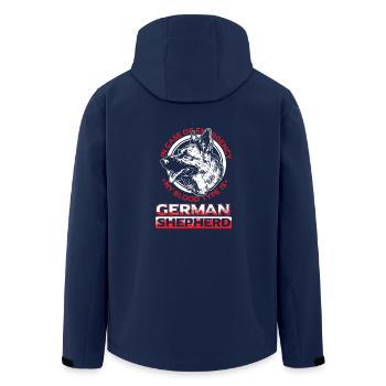 berger allemand - Veste softshell homme en polyester recyclé Stanley/Stella - marine - Dos - AI Model Male 185 light (185cm)