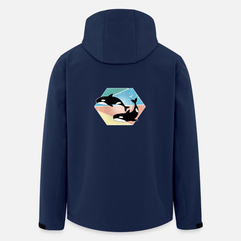 Wal - Recycelte Männer Softshell-Jacke von Stanley/Stella - Navy