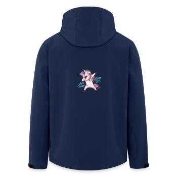 Awesome Since2005 Unicorn - Recycelte Männer Softshell-Jacke von Stanley/Stella - Navy - Hinten - AI Model Male 185 light (185cm)