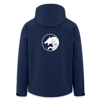Fenrir Wolf Walhalla Nordische Sagen Odin Thor - Recycelte Männer Softshell-Jacke von Stanley/Stella - Navy - Hinten - AI Model Male 185 light (185cm)