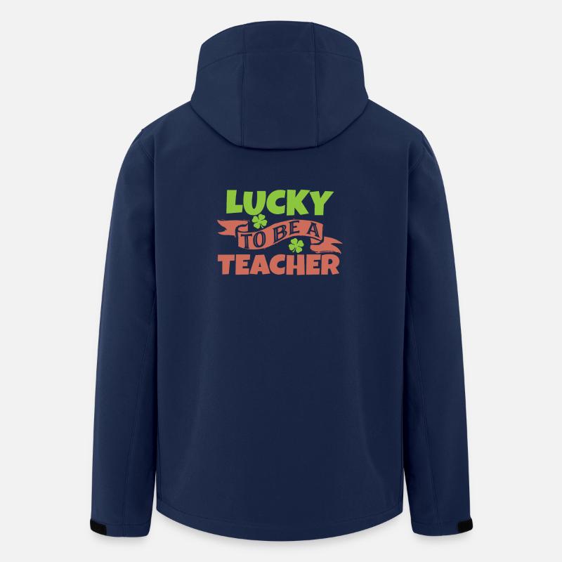 Lehrer - Recycelte Männer Softshell-Jacke von Stanley/Stella - Navy