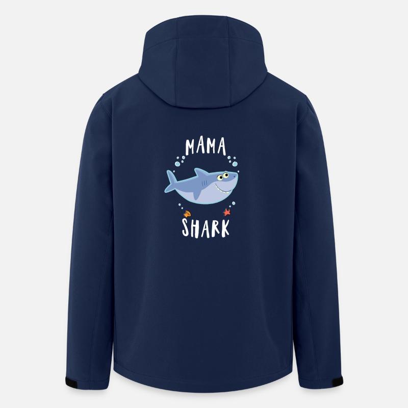 Mama Mutter Hai Fisch cool Muttertag süß Shirt Mom - Recycelte Männer Softshell-Jacke von Stanley/Stella - Navy