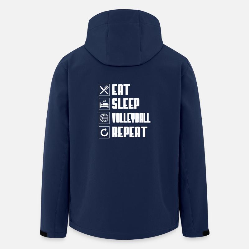 Volleyball - Recycelte Männer Softshell-Jacke von Stanley/Stella - Navy
