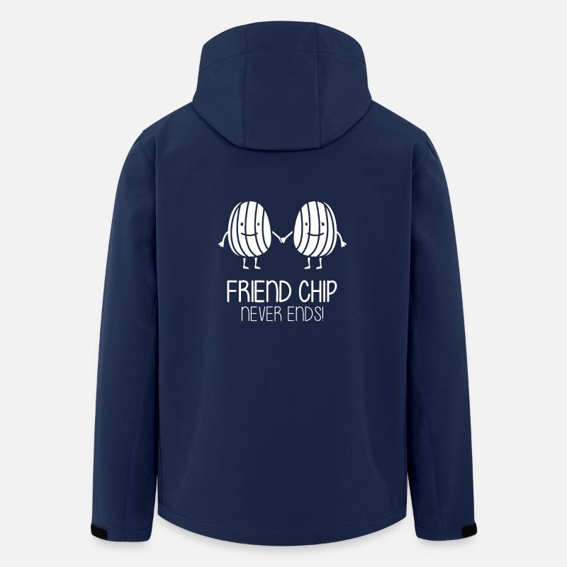 Friend Chips Friendship Friends - Veste softshell homme en polyester recyclé Stanley/Stella - marine