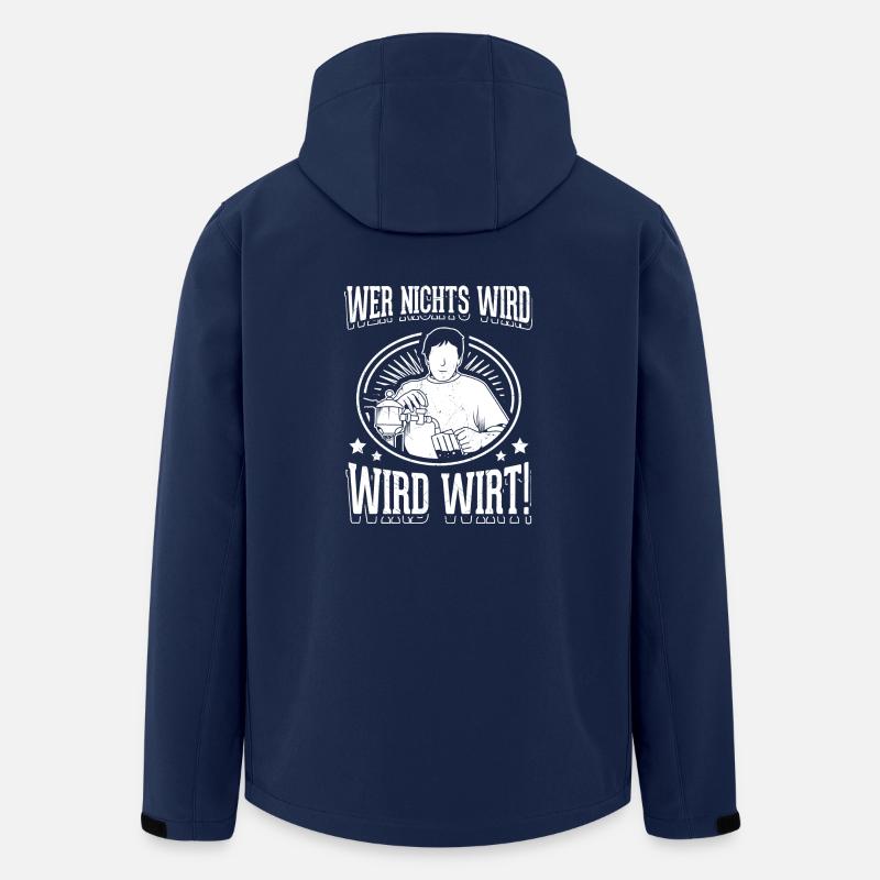 Wirt, Wirtschaft, Gaststätte - Recycelte Männer Softshell-Jacke von Stanley/Stella - Navy